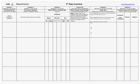 Printable Aa Step Worksheets | Ronald Worksheets