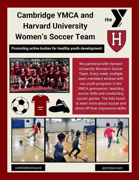 Partnership with Harvard Women's Soccer - Cambridge YMCA
