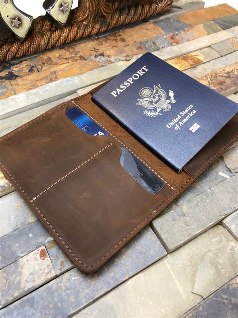 slim passport wallet with two slots, leather passport wallet, passport wallet,travel wallet ...