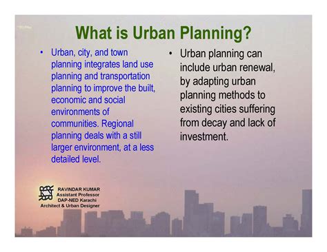 URBAN AND REGIONAL PLANNING: INTRODUCTION TO URBAN AND REGIONAL PLANNING