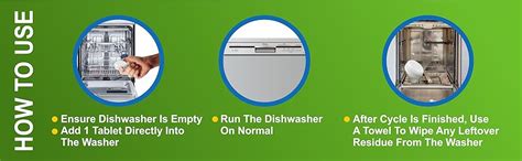 Walvia Premium Dishwasher Cleaner and Descaler Tablets, Used to Clean ...