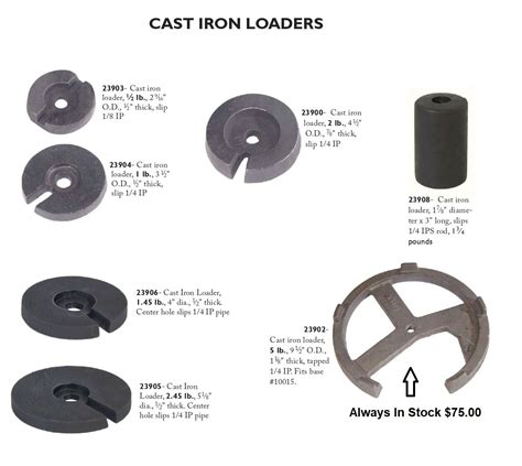 Lamp Weights & Iron Loaders - The Lighting Guy Ontario