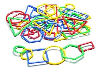 Learning Advantage 7115 Attribute Shape N Links (Pack of 40) : Amazon ...