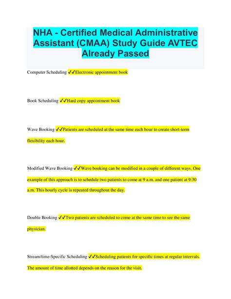 NHA - Certified Medical Administrative Assistant (CMAA) Study Guide ...