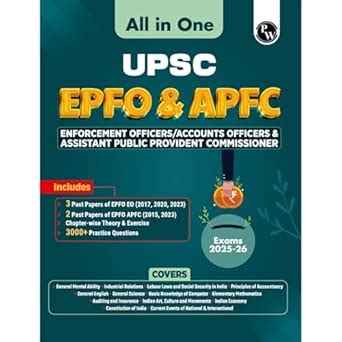 Buy PW All in One UPSC EPFO & APFC For 2025-26 Exams | Enforcement ...