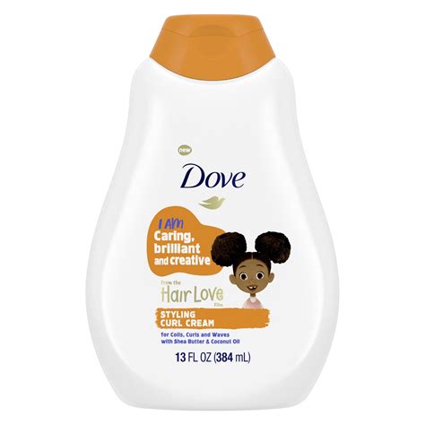 Dove Kids Care Curl Enhancing Hair Styling Cream with Shea Butter and ...