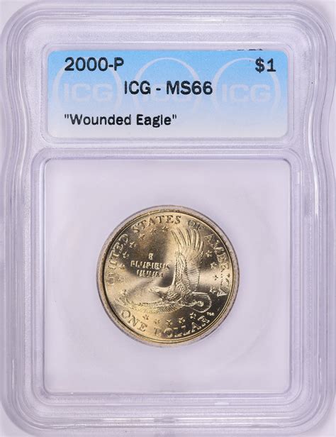 2000-P Sacagawea Dollar Wounded Eagle ICG MS-66 (Item 1917785 ...