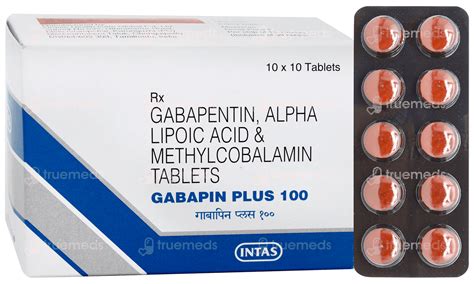 Gabapin Plus 100 MG | Order Gabapin Plus 100 MG Tablet Online at Truemeds