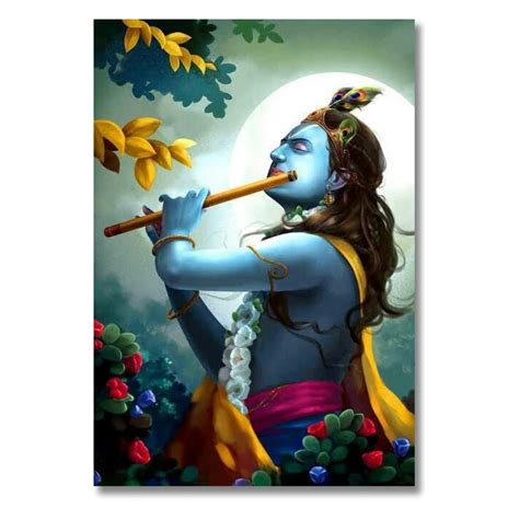 Lord Krishna | Hindu God Posters for Wall | A3 and A4 sizes | 400 GSM ...