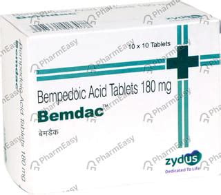 Buy Bemdac 180 MG Tablet (10) Online & Save Up to 24% at PharmEasy