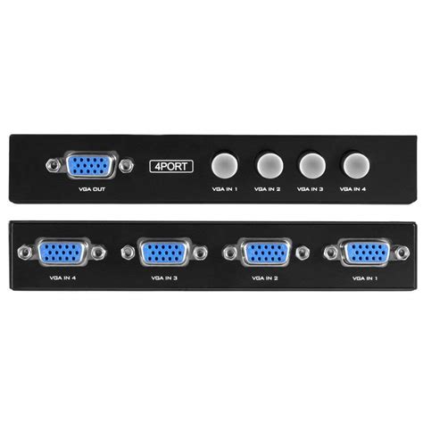 Ananaya Computer VGA Splitter 4 Port VGA Video Splitter, 1x4 VGA Switch ...