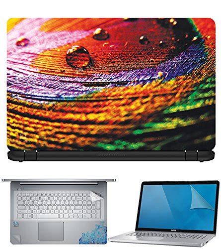 Advent Graphics Peacock Feather with Drop 3 4 in 1 Laptop Skin Pack ...