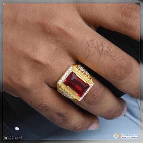 Rings for Men – 1 Gram Gold Ring for Men | Gents Ring Design at Soni ...