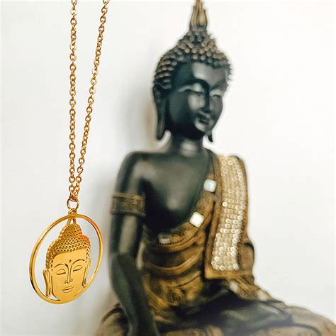 PERSONALIZED GOLD PLATED BUDDHA NECKLACE – Artsy Store