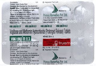 Voglow M 0.3 Tablet 10: Uses, Side Effects, Price & Substitutes