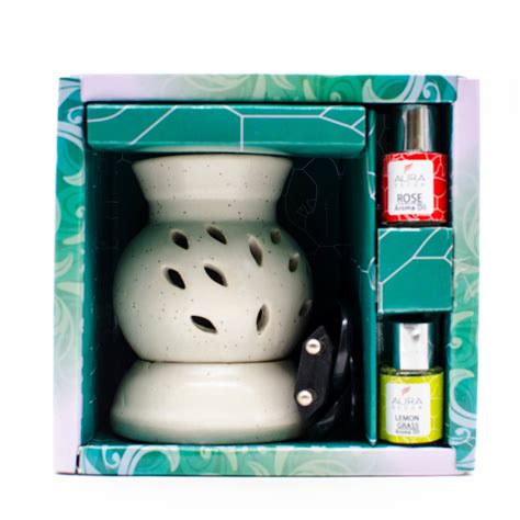 AuraDecor Electric Aroma Diffuser Gift Set with Aroma Oil