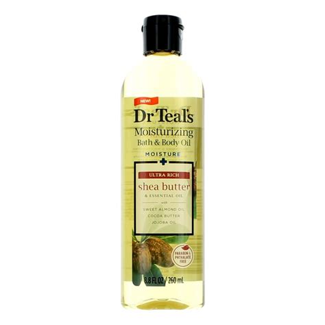 DR TEAL'S MOISTURE + ULTRA RICH SHEA BUTTER 8.8 BATH & BODY OIL ...