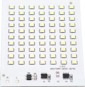 Nktronics 220 volt 50watt Dob led chip driverless Flood light pcb pack ...