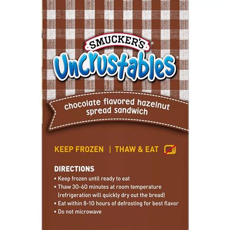 Buy Gourmet Kitchn Smucker's Uncrustables Chocolate Flavored Hazelnut ...