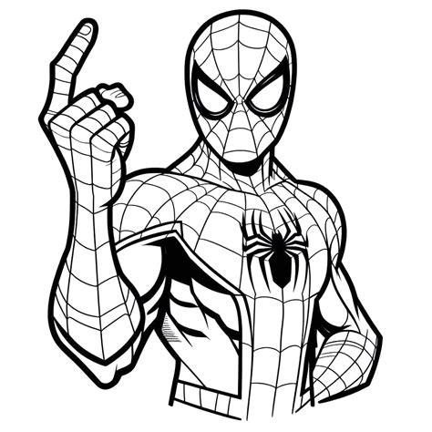 Marvel Spiderman coloring page - Download, Print or Color Online for Free