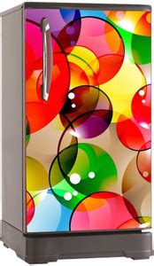 Ainan Decor 120 cm Colorful Circles Fridge Sticker (Single Door 60x120 ...