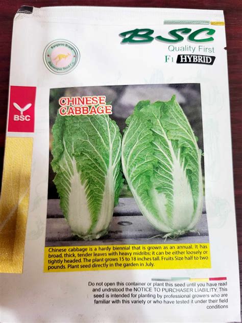 F1 Hybrid Chinese Cabbage - SeedsMate