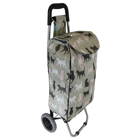 Buy Large Shopping Trolley. Modern Animal Prints. Pull Push cart ...