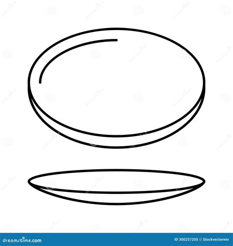 Watch Glass Chemical Glassware Lab Line Icon Vector Illustration Stock ...