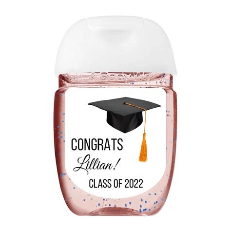 Buy Graduation Hand Sanitizer Labels | Sheet of 30 Personalized ...
