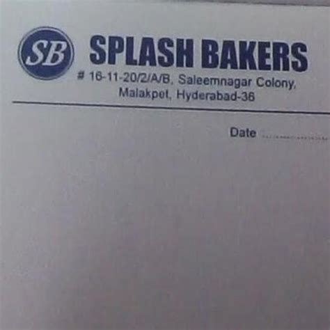 Splash Bakers, Hyderabad - Restaurant menu, prices and reviews