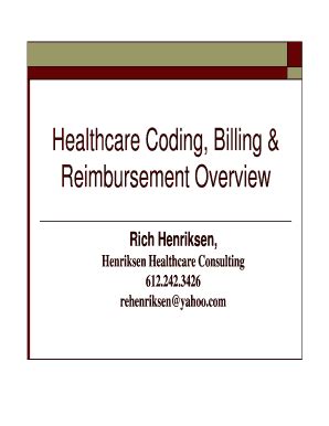 Fillable Online tcasug healthcare coding billing form Fax Email Print ...