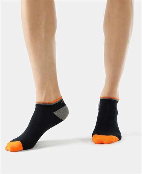 Buy Compact Cotton Low Show Socks With StayFresh Treatment - Black ...