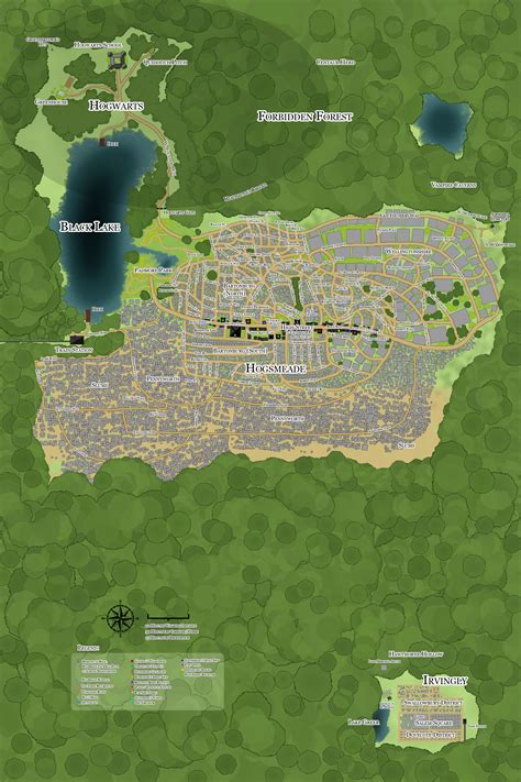 Map of Hogsmeade : r/harrypotter
