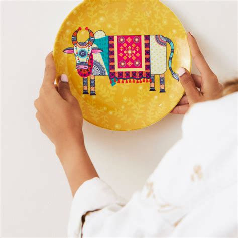 Buy Chumbak Nandi Wall Plate Online