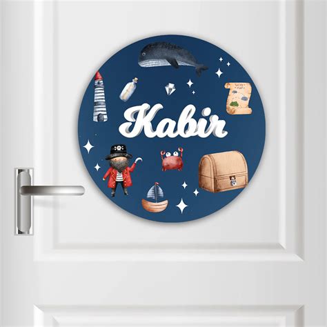 Buy Personalized Treasure Island Round Name Plate | Smitten