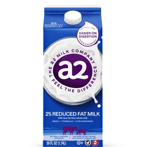Buy a2 Milk® 2% Reduced Fat, 59 fl oz Online Nepal | Ubuy