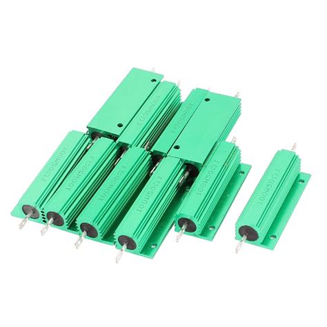 ELECTROPRIME 10Pcs Aluminum Housed 100W Watt 50 Ohm 5% Tolerance Fixed ...