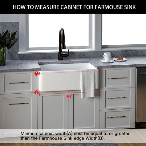 Buy 33 Fireclay Farmhouse Kitchen Sink Single Bowl w/Bottom Grid in ...