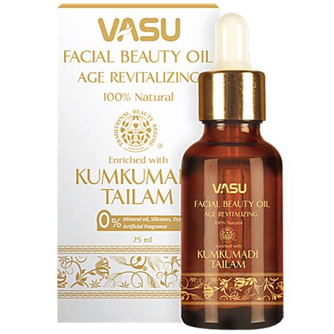 Buy Vasu Facial Beauty Oil - Enriched with Kumkumadi Tailam, Age ...