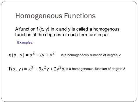 Image result for Homogeneous Function Meaning