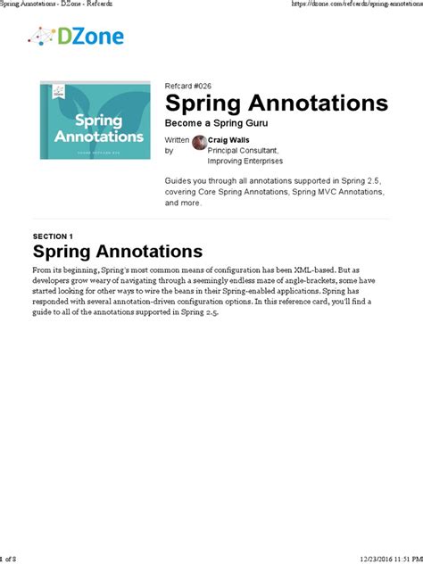 Spring Annotations Explained 的图像结果
