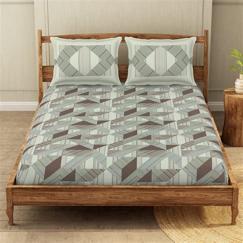 Buy Welspun Wonder-Full Cotton Rich Double Bedsheet 254 X 228 Cm ...