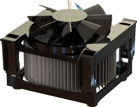 SolidWorks Flow Simulation Rotating Regions 的图像结果