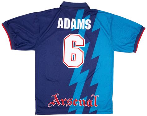 1995-96 Arsenal Away Shirt Adams #6 - 9/10 - (XL)