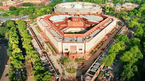 17 inside photos of India's new Parliament building which is built at a cost of Rs 971 Crore ...