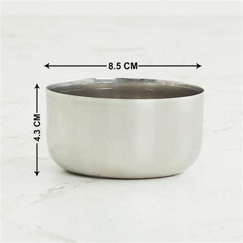 Buy Corsica Aristo Set of 6 Stainless Steel Curry Bowls - 220ml from ...