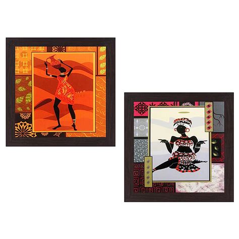 Wens 'Modern Art of Women' UV Textured Wall Painting (Synthetic Wood ...