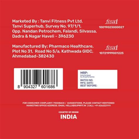 Buy SUPRFIT APPLE CIDER VINEGAR SLIM YUMMY GUMMIES Online & Get Upto 60 ...