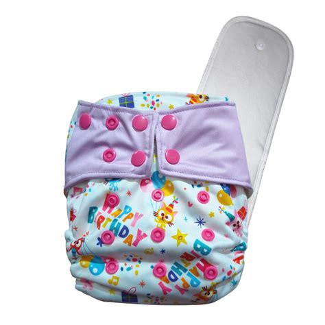 Pocket Diaper - Birthday Bums (with Organic Cotton insert) – www ...