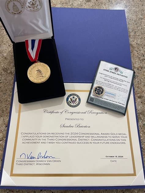 I am honored to share that I officially recieved my Congressional Award ...
